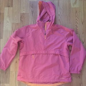 NWOT LL Bean Pullover Hooded Windbreaker